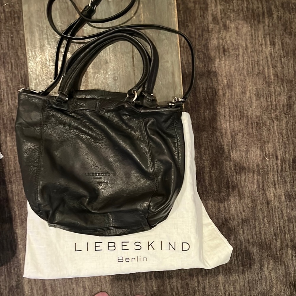 Liebeskind Berlin black shoulder or crossbody bag.